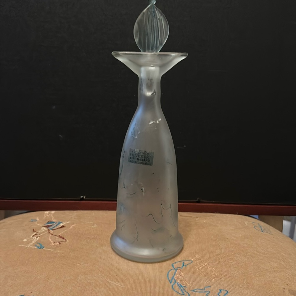 VTG Creazioni Silvestri Arte Murano Decanter ~ Vase ~ Bottle  ~ 25 CL